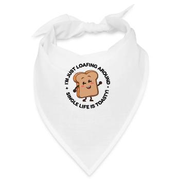 Ich faulenze nur herum - Bandana - Weiß - Vorne