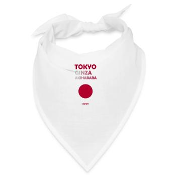 Tokio, Japan - Bandana - Weiß - Vorne