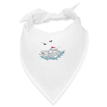 Fun Yacht - Bandana - Weiß - Vorne