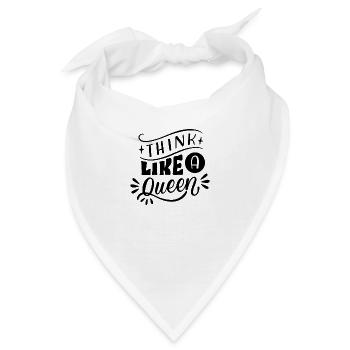 Queen Design King und Queen - Bandana - Weiß - Vorne