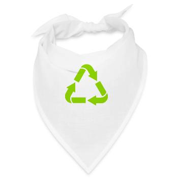 Recycling - Bandana - Weiß - Vorne