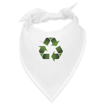 Recycling - Bandana - Weiß - Vorne