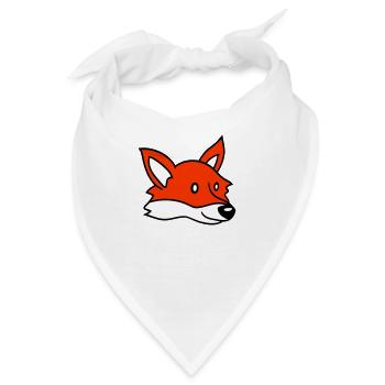 Fuchs Rotfuchs Wildes Tier Schlauer Wald Bewohner - Bandana - Weiß - Vorne