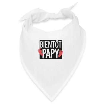 Bald Opa Geschenk Zukunft Opa - Bandana - Weiß - Vorne