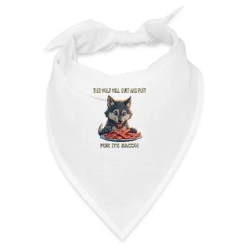 Speck-Liebhaber - Bandana - Weiß - Vorne