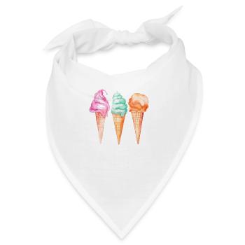 Eiskrem Glace - Bandana - Weiß - Vorne