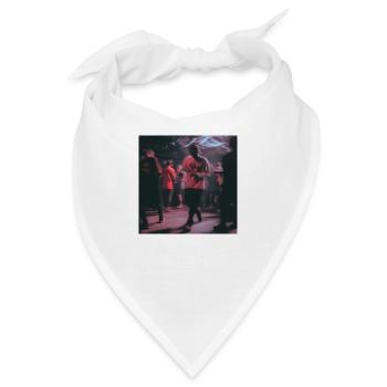 Techno dude - Bandana - Weiß - Vorne