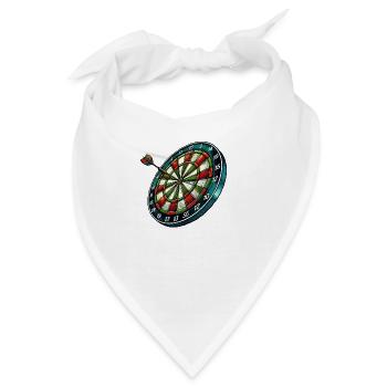 dartscheibe - Bandana - Weiß - Vorne