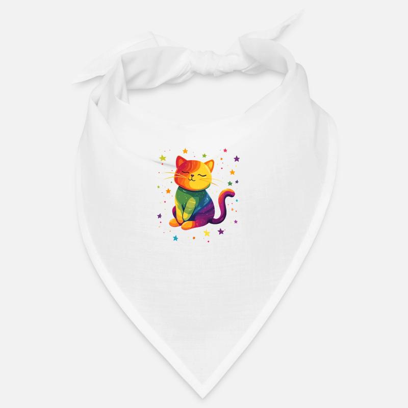 Chat arc-en-ciel mignon Bandana