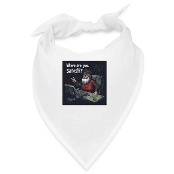 Bitcoin uncle Satoshi - Bandana - Weiß - Vorne