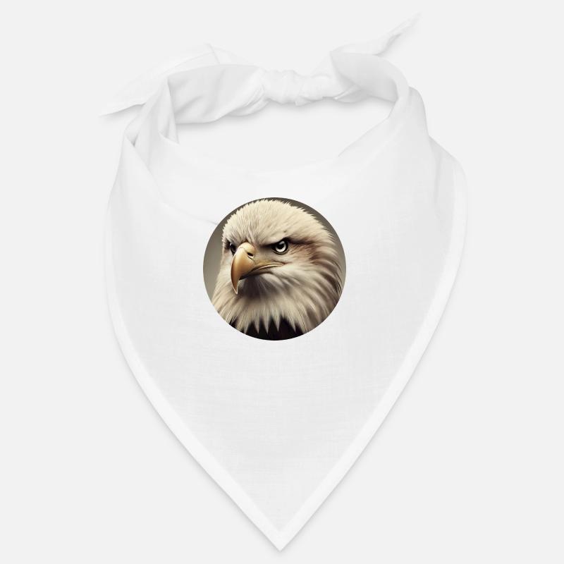 Bald eagle - Bandana - white