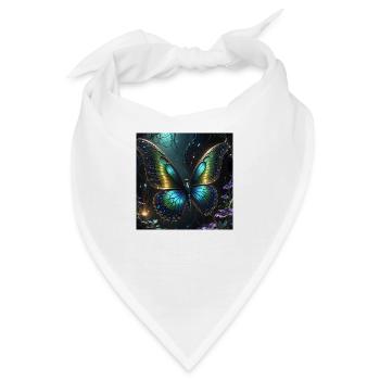 Schmetterling - Bandana - Weiß - Vorne