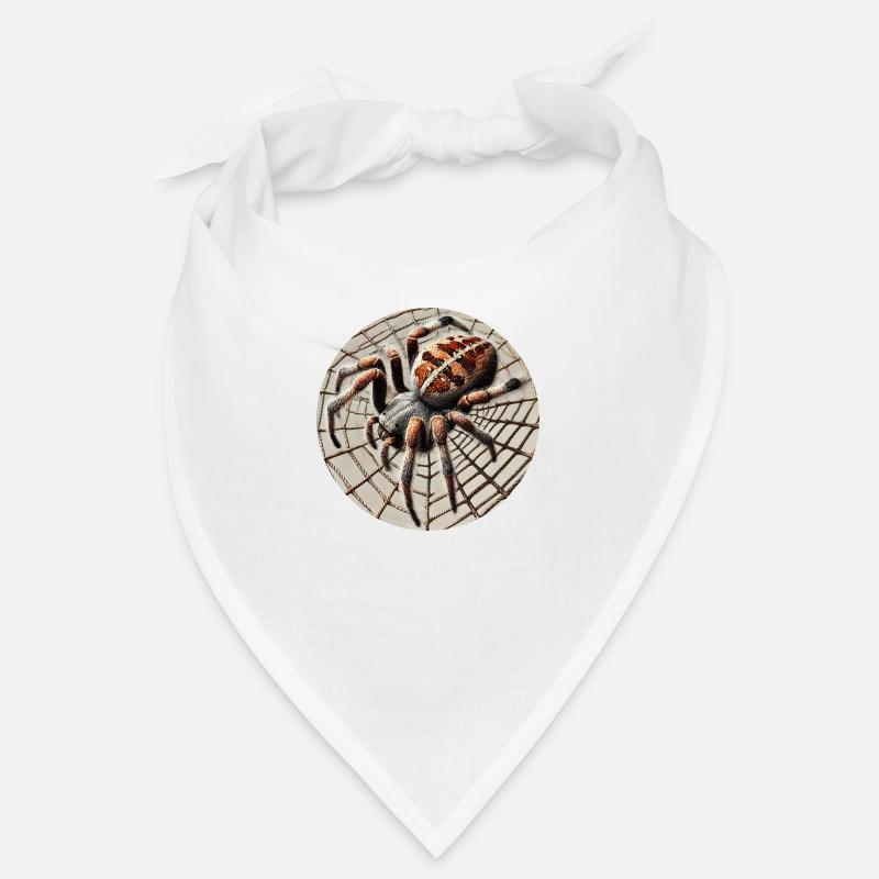 Araignée croisée - Bandana - blanc