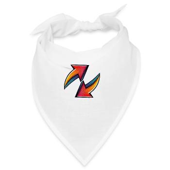 pfeile - Bandana - Weiß - Vorne
