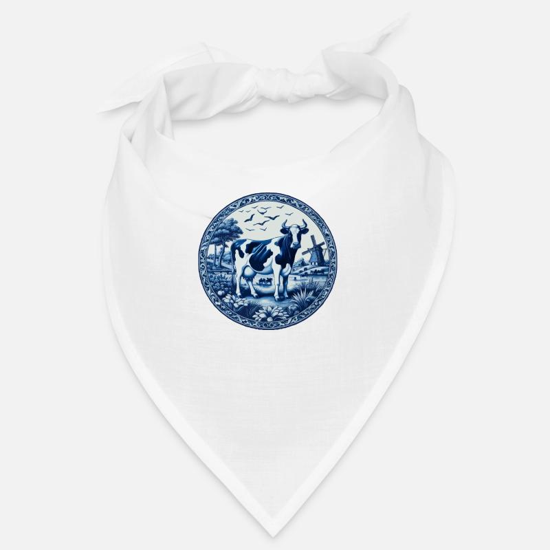 Vache bleue de Delft Bandana