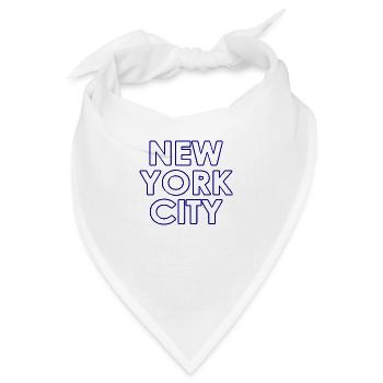 New York City - NYC - NY - Manhattan - Brooklyn - Bandana - Weiß - Vorne