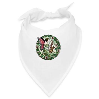 Saxophon Fee - Bandana - Weiß - Vorne