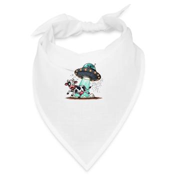 ufo kuh - Bandana - Weiß - Vorne