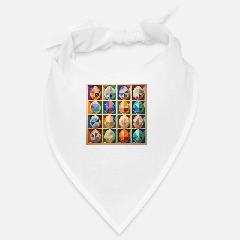 Easter Eggs Design No.10 - Bandana - white