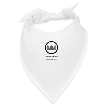 Tunetanium Logo Black Transparent - Bandana - Weiß - Vorne