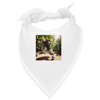 Faultier Tramp Petanque - Bandana - Weiß - Vorne
