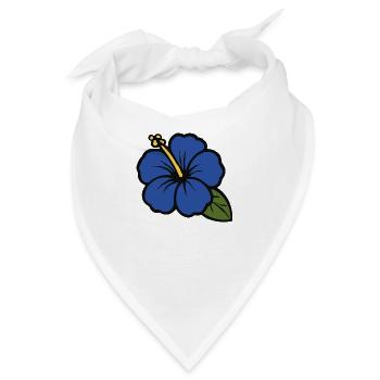 hibiskus flower - Bandana - Weiß - Vorne