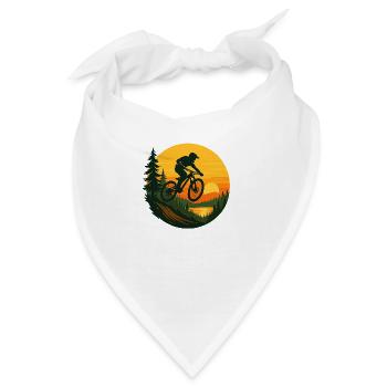 Downhill Whip – Sunset Jump im Wald - Bandana - Weiß - Vorne