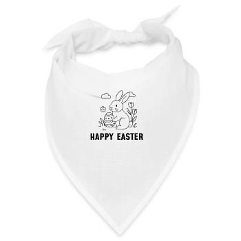 Happy Easter - Bandana - Weiß - Vorne