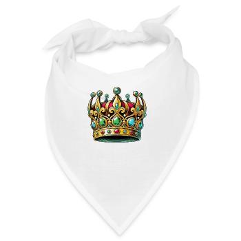 krone - Bandana - Weiß - Vorne