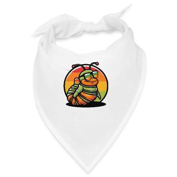 Wurm Cool Sommer - Bandana - Weiß - Vorne