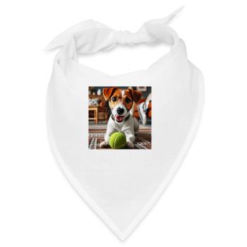 Luke spielt zur Abwechslung Ball - Bandana - Weiß - Vorne