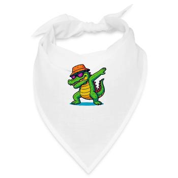 krokodil dabbing - Bandana - Weiß - Vorne