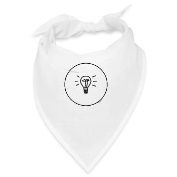 Eine Glühbirne - Bandana - Weiß - Vorne