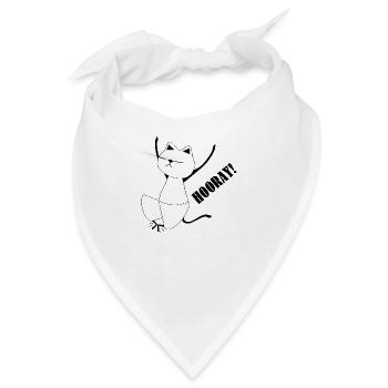 Nekochan Antonio Hooray ! - Bandana - Weiß - Vorne