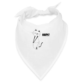 Nekochan Antonio Oops - Bandana - Weiß - Vorne