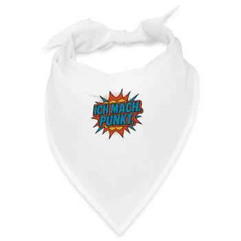 Ich mach Punkt Comic - Bandana - Weiß - Vorne