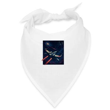 Flug durch die Galaxie - Bandana - Weiß - Vorne