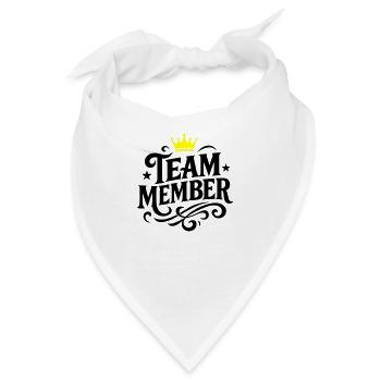 Team Mitglied Gruppe - Bandana - Weiß - Vorne