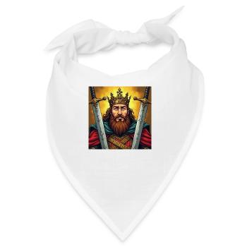 Flux Dev A majestic illustration of Charlemagne - Bandana - Weiß - Vorne