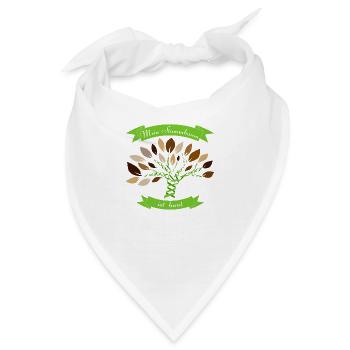 Mein Stammbaum ist bunt - Bandana - Weiß - Vorne