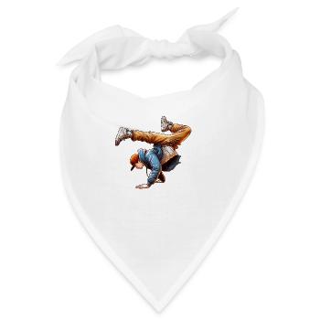 Urbaner Vibe-Breakdance - Bandana - Weiß - Vorne