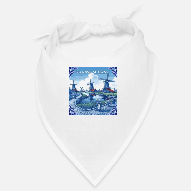 Zaanse Schans delft blue Bandana