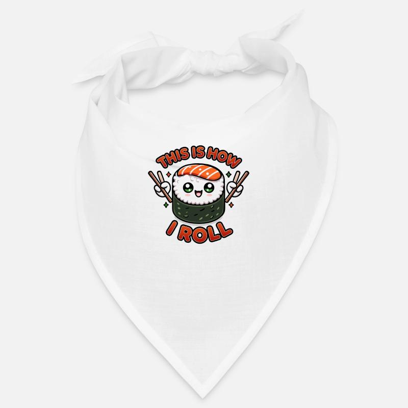 Kawaii Chibi Sushi Roll – This is How I Roll Funny Bandana