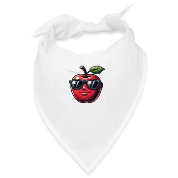 apfel - Bandana - Weiß - Vorne