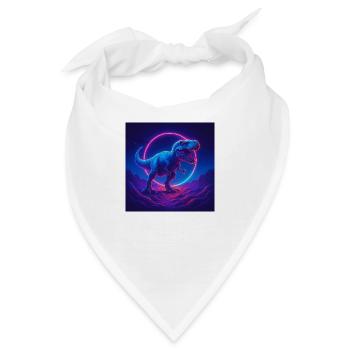 Neon Print Dino - Bandana - Weiß - Vorne