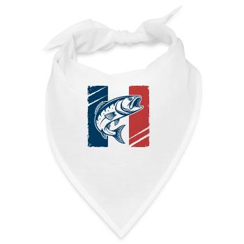 Rot, Weiß & Bass – Frankreich - Bandana - Weiß - Vorne