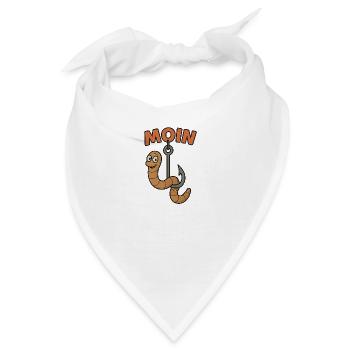 Moin Wurm - Bandana - Weiß - Vorne