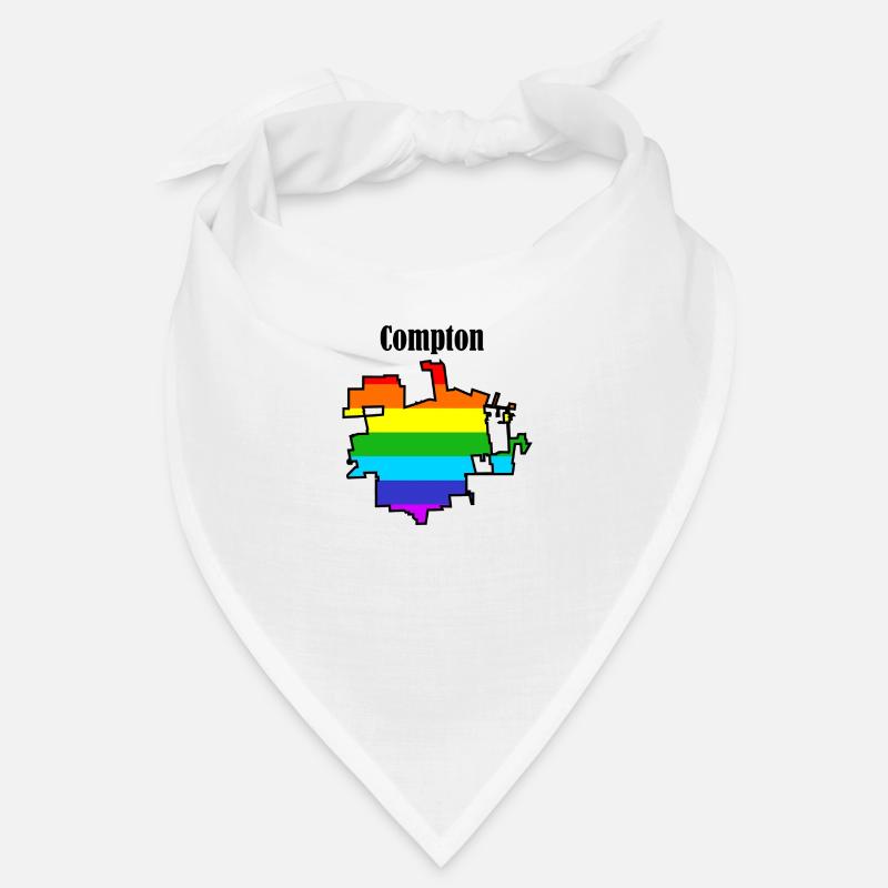 Arc-en-ciel de Compton - Bandana - blanc