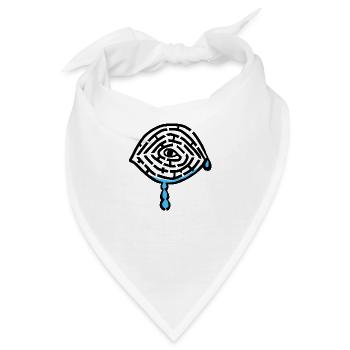 Eyetears Labyrinth - Bandana - Weiß - Vorne