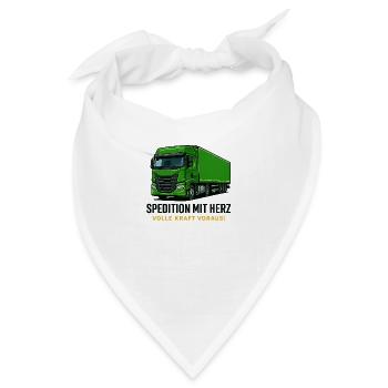 Spedition mit Herz - Bandana - Weiß - Vorne